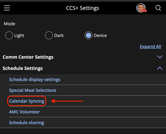 Calendar Syncing